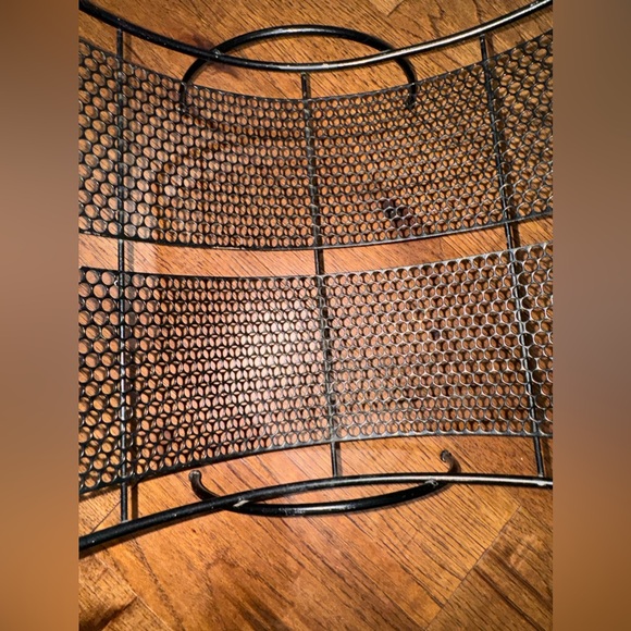 MCM Black Metal Mesh Magazine Storage Rack - Picture 7 of 8